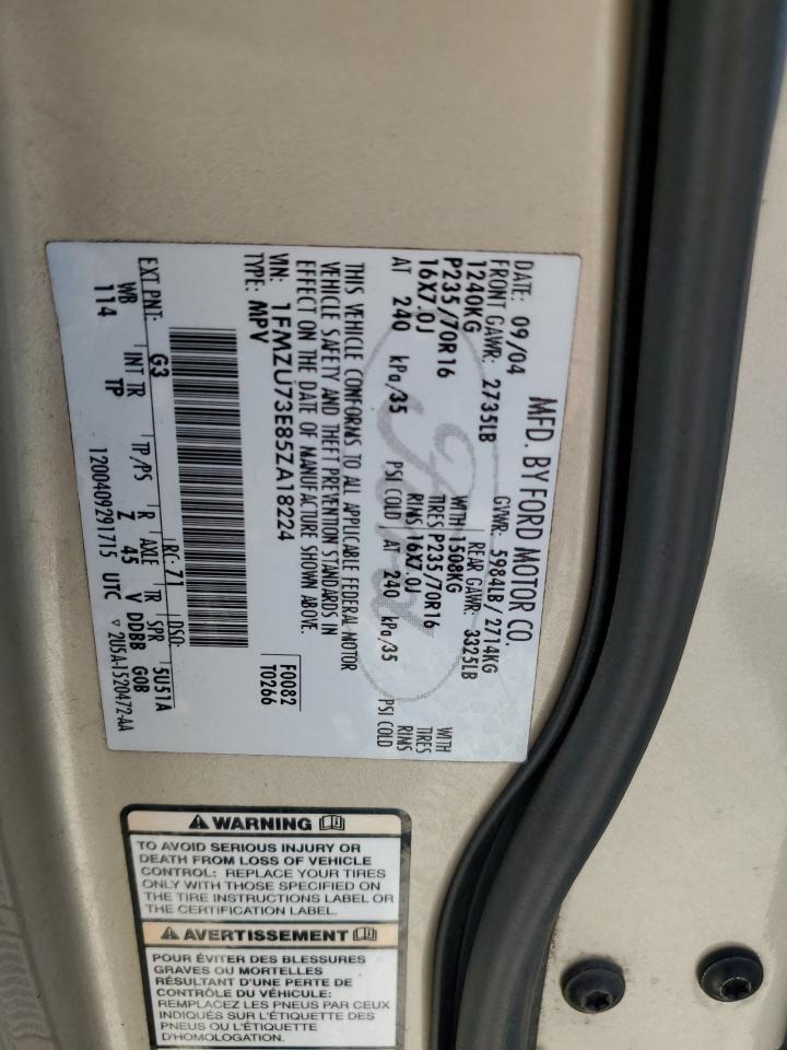 2005 Ford Explorer Xlt Tan vin: 1FMZU73E85ZA18224