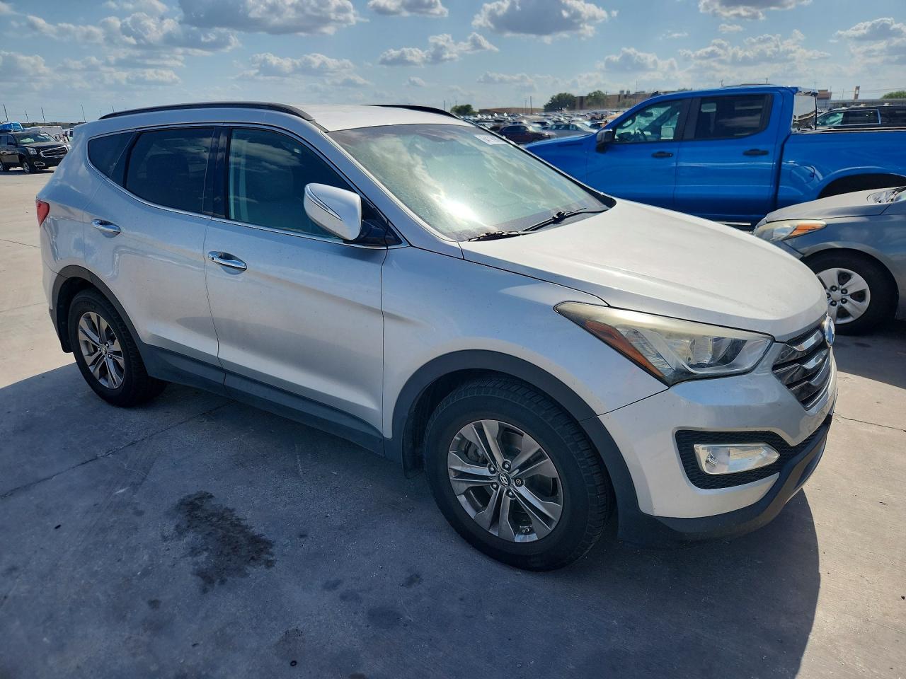 2013 Hyundai Santa Fe Sport 2.4l Silver vin: 5XYZUDLB2DG084242
