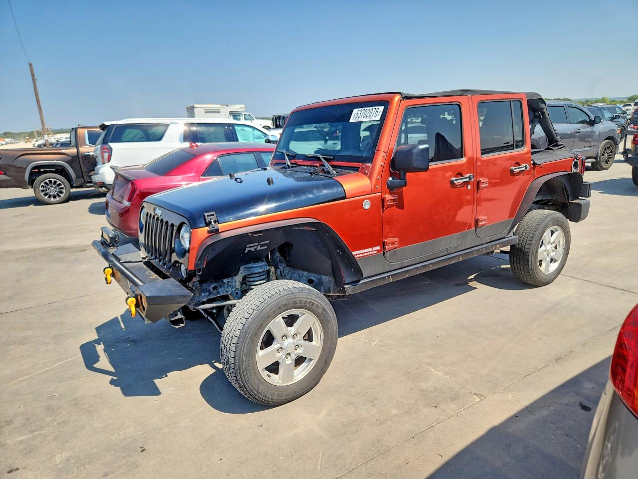 2009 Jeep Wrangler Unlimited Rubicon Красный vin: 1J4GA69199L769399