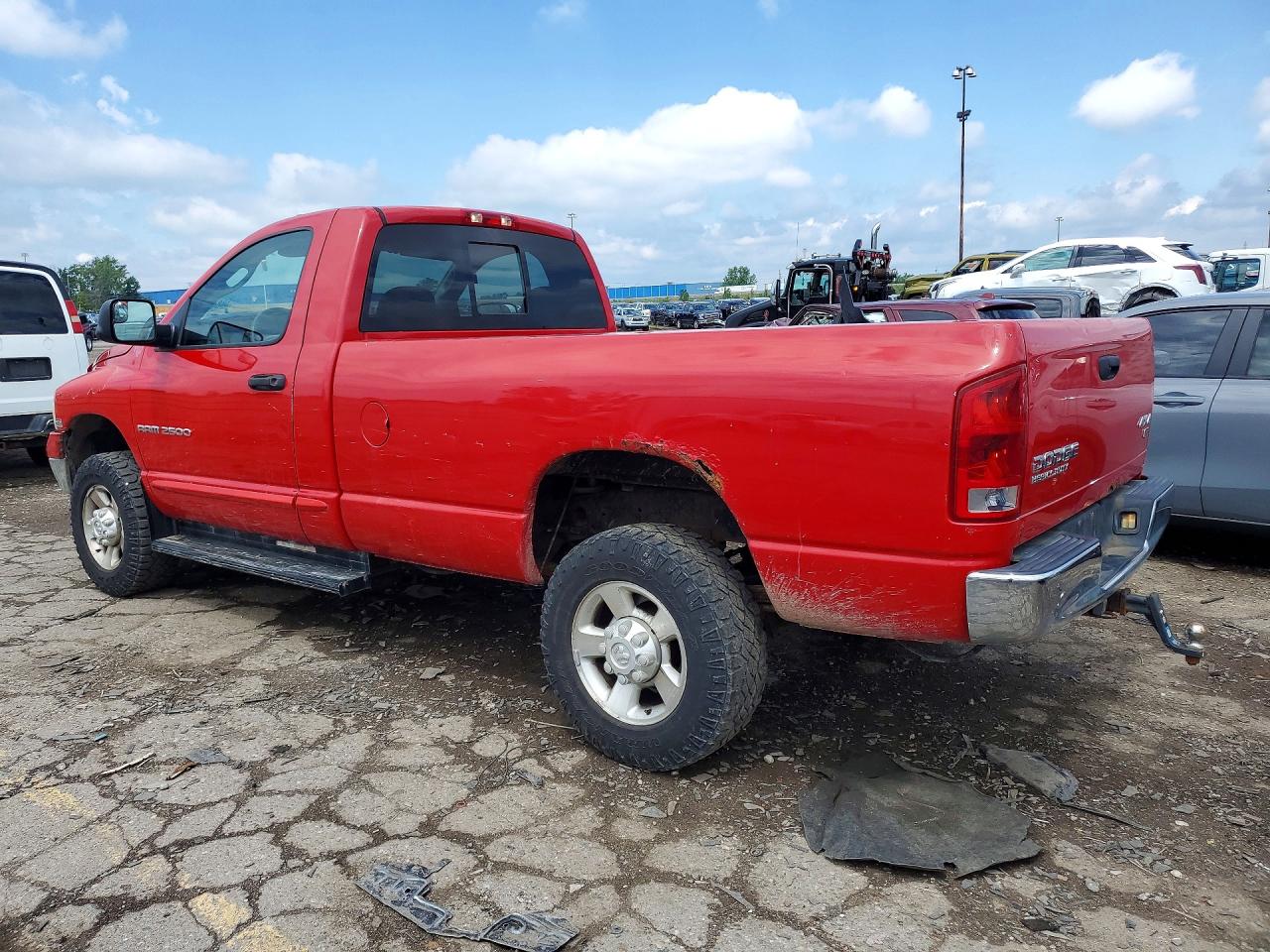 2003 Dodge Ram 2500 St Red vin: 3D7KU26D53G720760