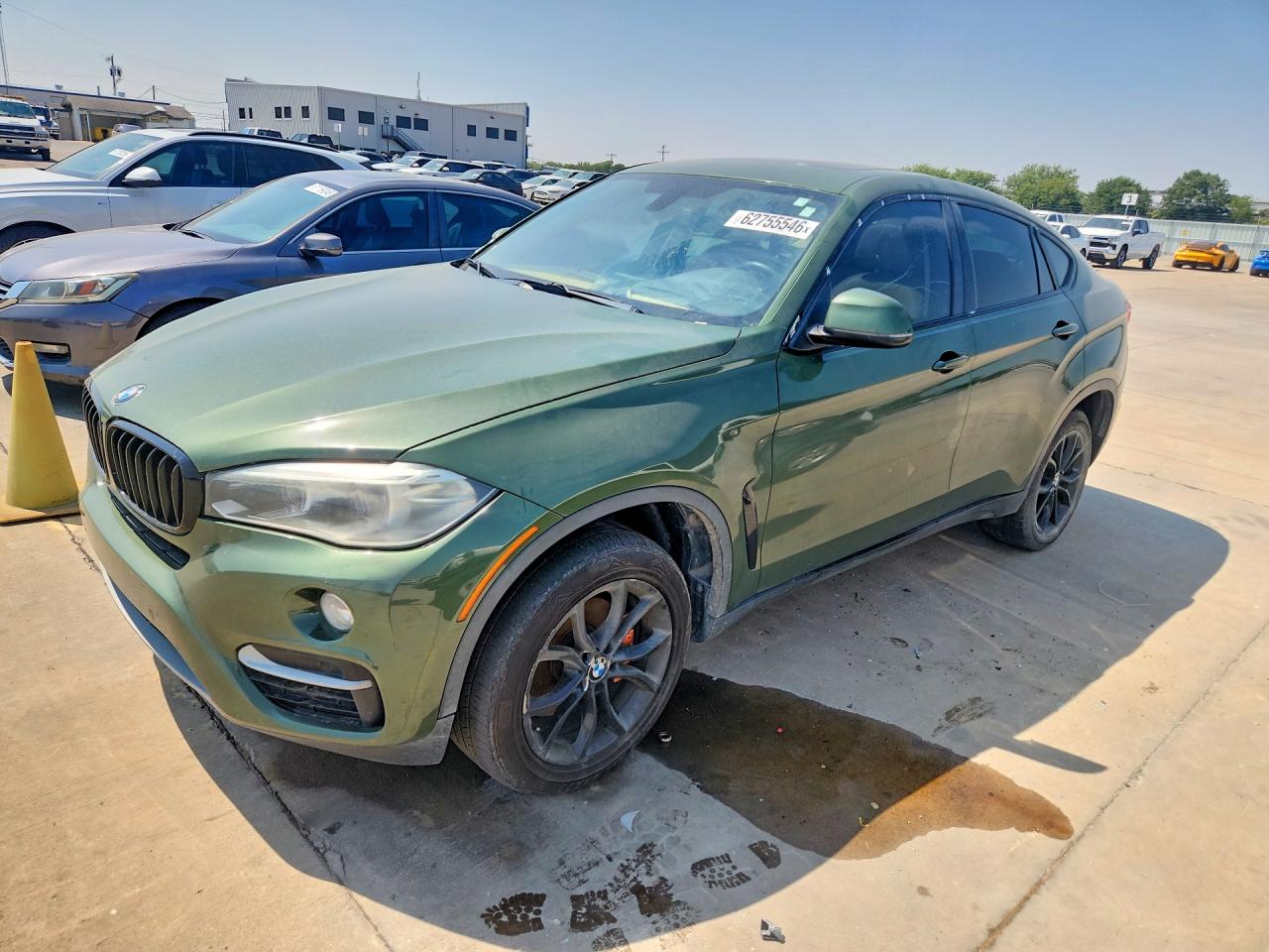 2015 Bmw X6 Sdrive35i Зеленый vin: 5UXKU0C54F0F91741