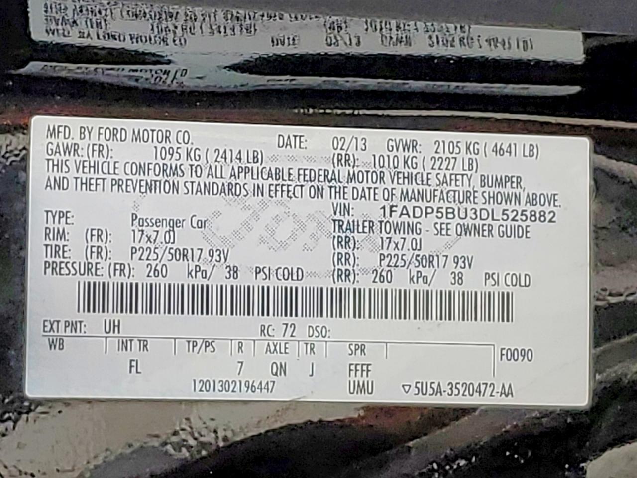 2013 Ford C-max Sel Black vin: 1FADP5BU3DL525882