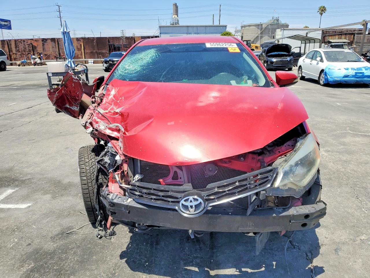 2014 Toyota Corolla S Plus Red vin: 5YFBURHE5EP133304