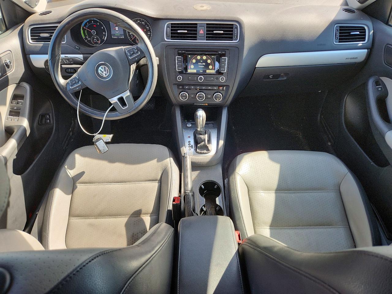 2014 Volkswagen Jetta Hybrid Серебряный vin: 3VW637AJ6EM266853