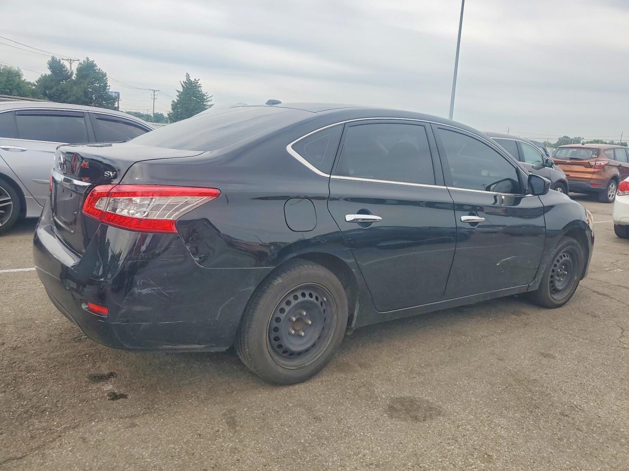 2015 Nissan Sentra Sv Черный vin: 3N1AB7AP1FY265627