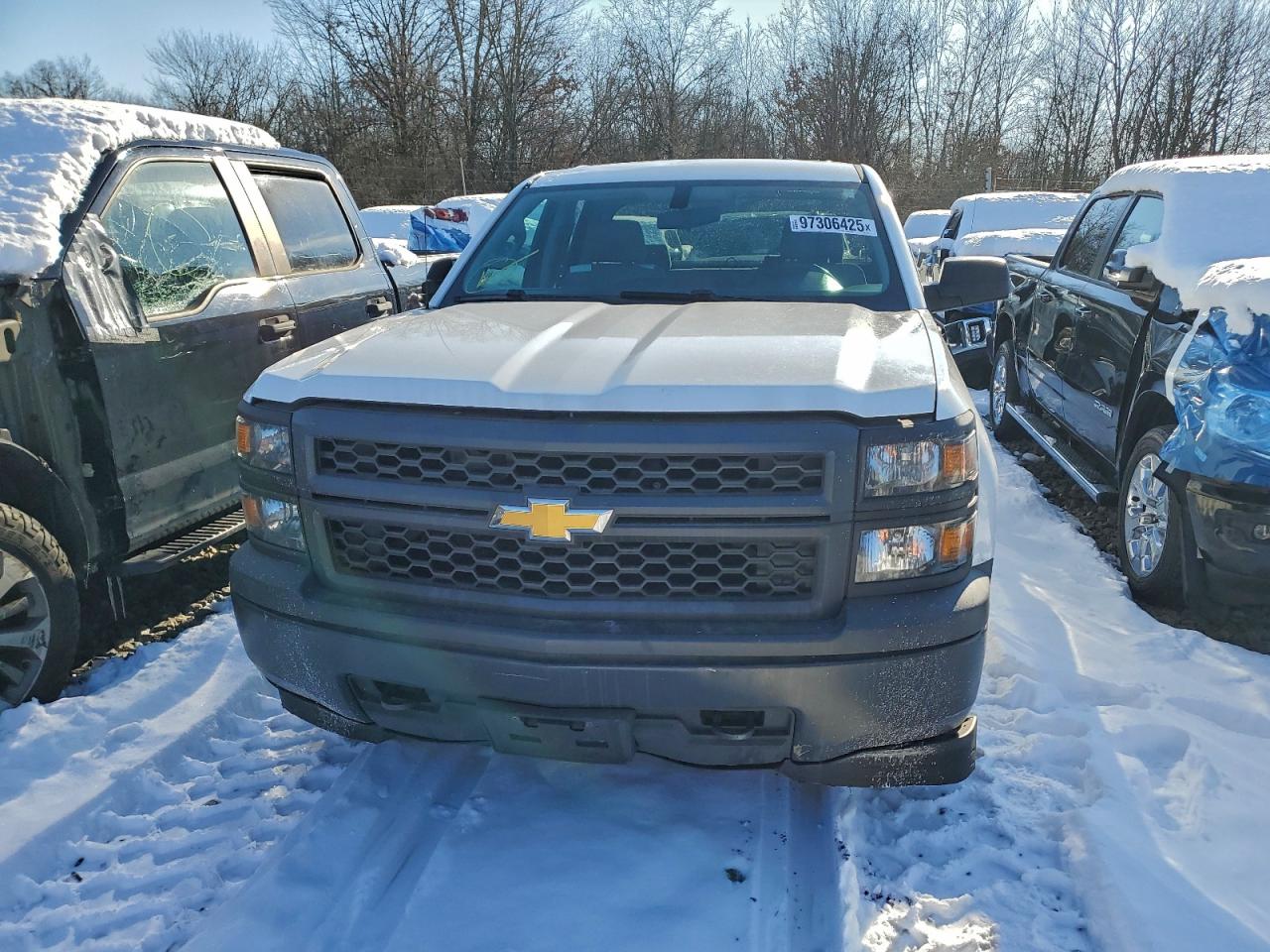 2014 Chevrolet Silverado K1500 White vin: 1GCVKPEH7EZ120002