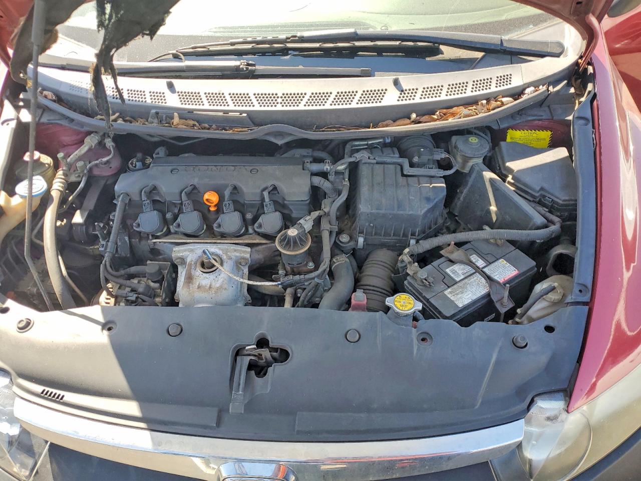 2007 Honda Civic Ex Maroon vin: 1HGFA16867L018328