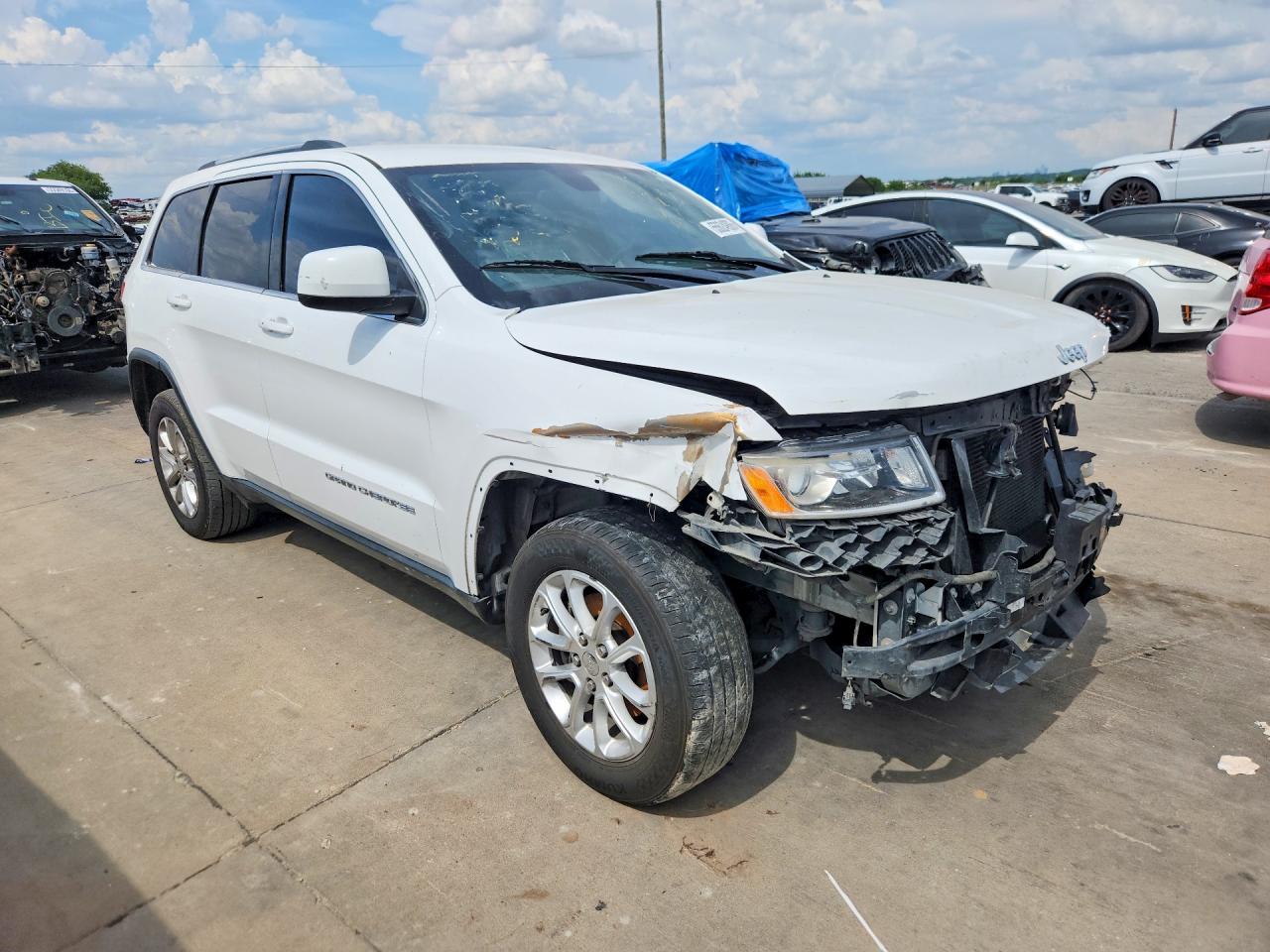 2015 Jeep Grand Cherokee Laredo White vin: 1C4RJEAG2FC727905