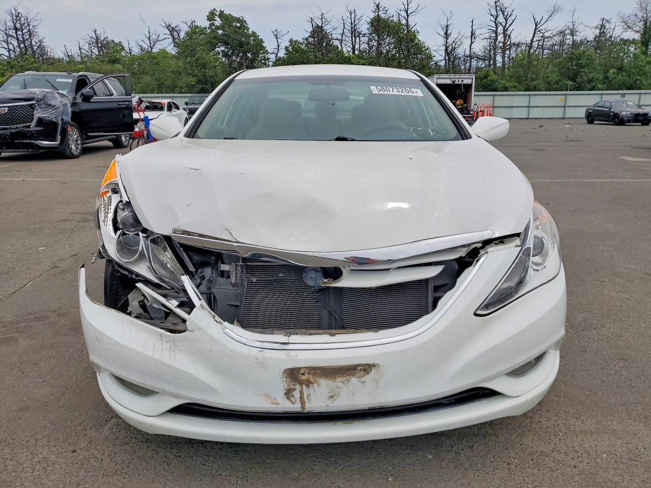 2013 Hyundai Sonata Gls White vin: 5NPEB4AC0DH550565