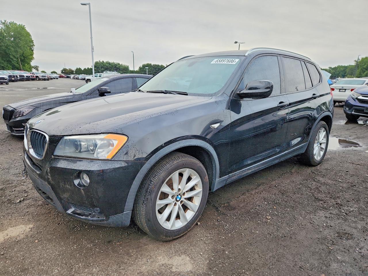 2013 Bmw X3 Xdrive28i Black vin: 5UXWX9C53D0A11177