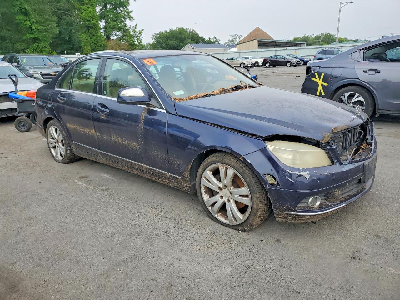 2008 Mercedes-benz C 300 4matic Blue vin: WDDGF81X78F168157