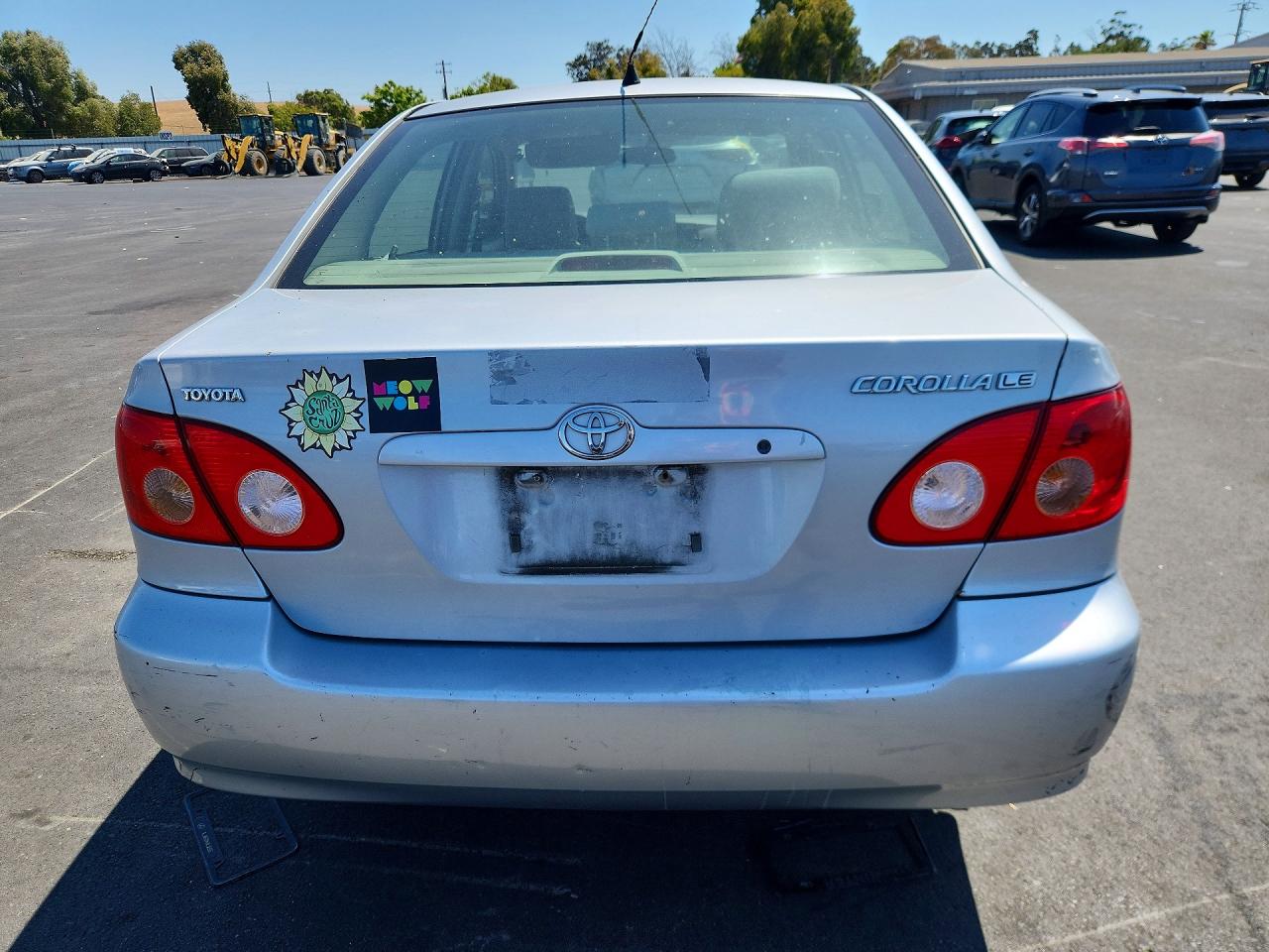 2006 Toyota Corolla Le Silver vin: 1NXBR30E26Z753683