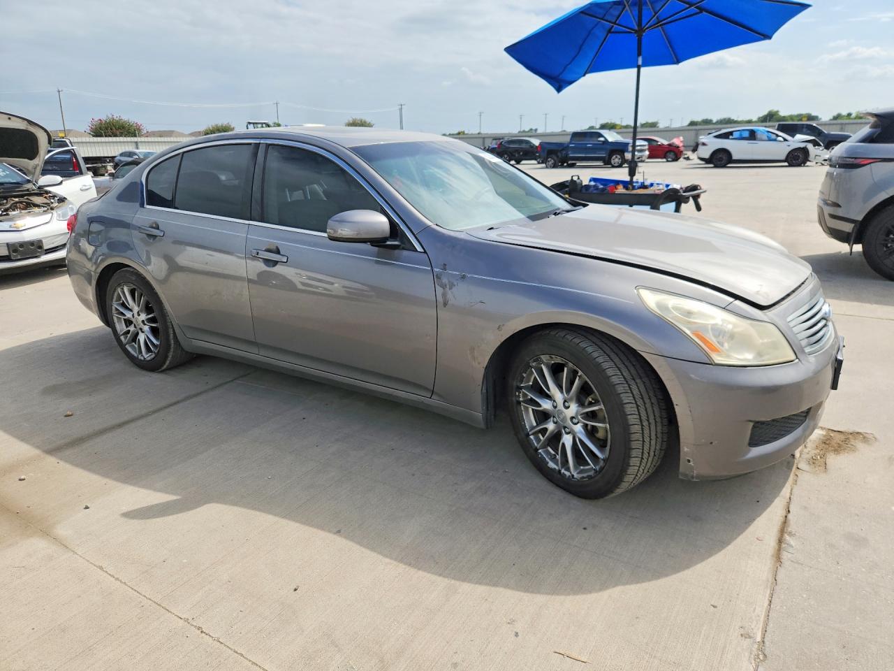 2007 Infiniti G35 Base Gray vin: JNKBV61E97M717344