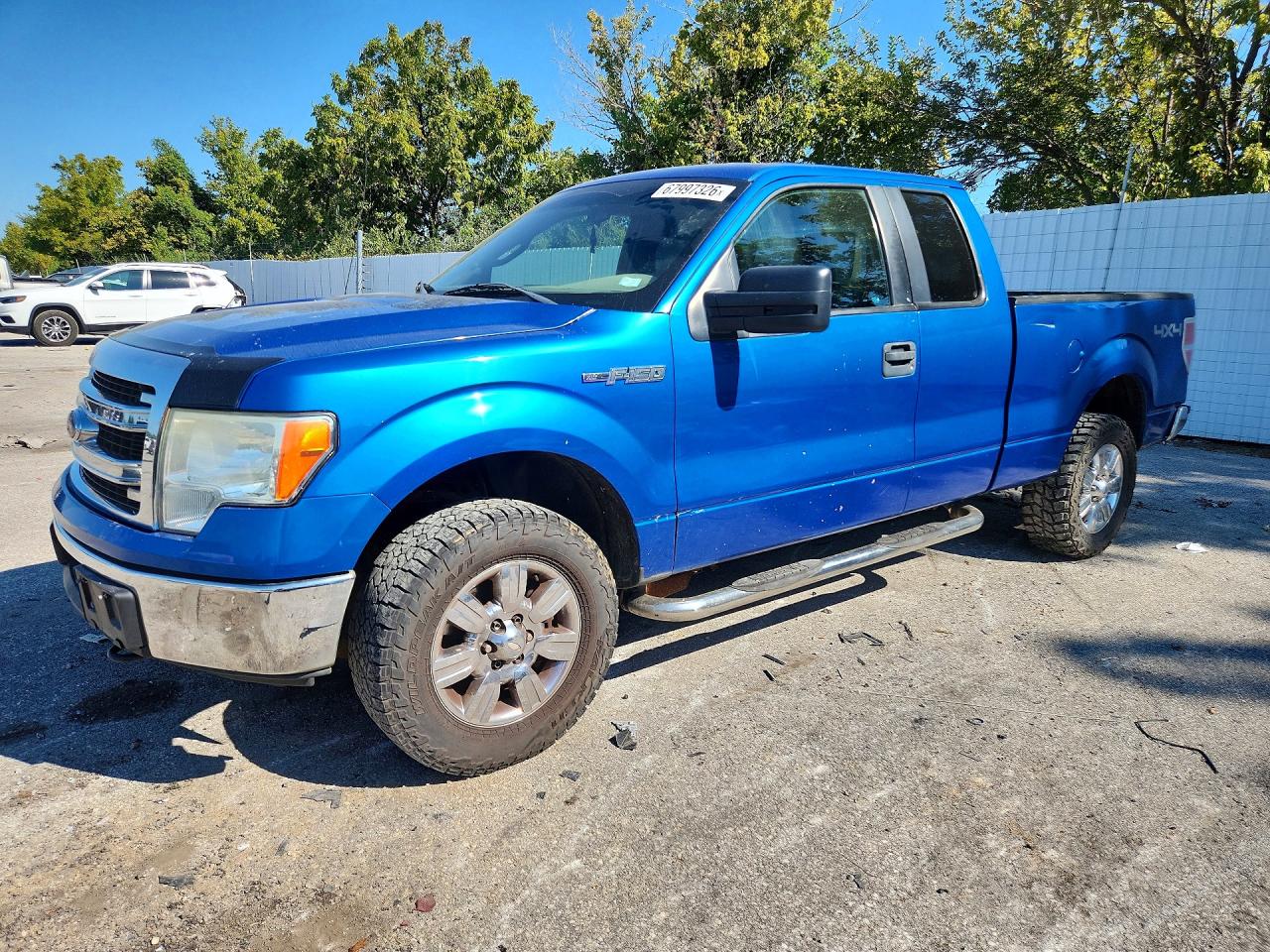2013 Ford F150 Super Cab Blue vin: 1FTFX1EF5DFD71666