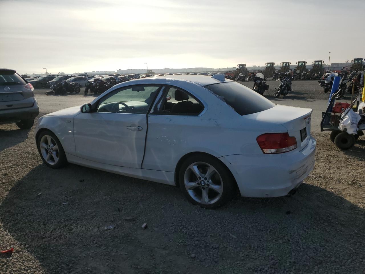 2009 Bmw 128 I White vin: WBAUP93569VF49274