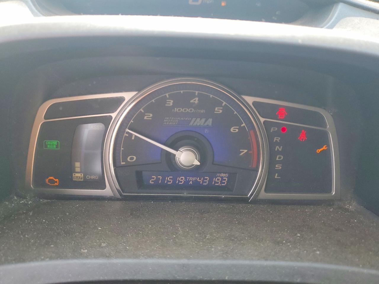 2006 Honda Civic Hybrid Blue vin: JHMFA36236S028386