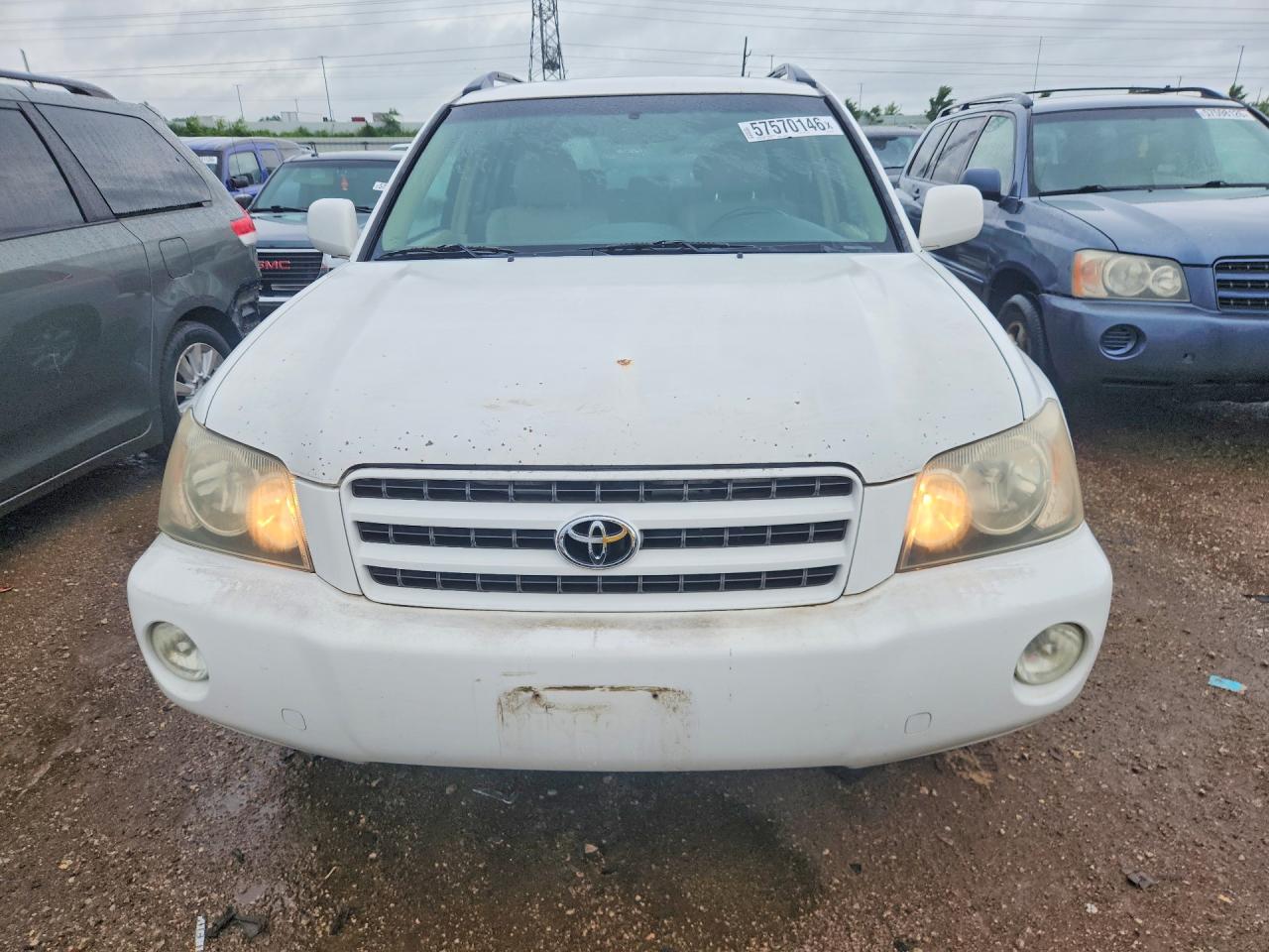 2002 Toyota Highlander Limited White vin: JTEGF21A720042244