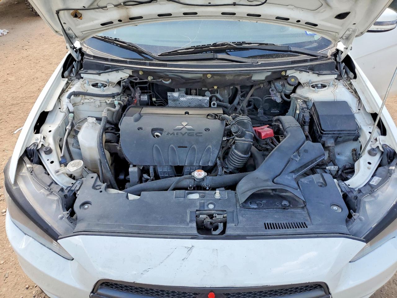 2015 Mitsubishi Lancer Es White vin: JA32U2FU7FU025870