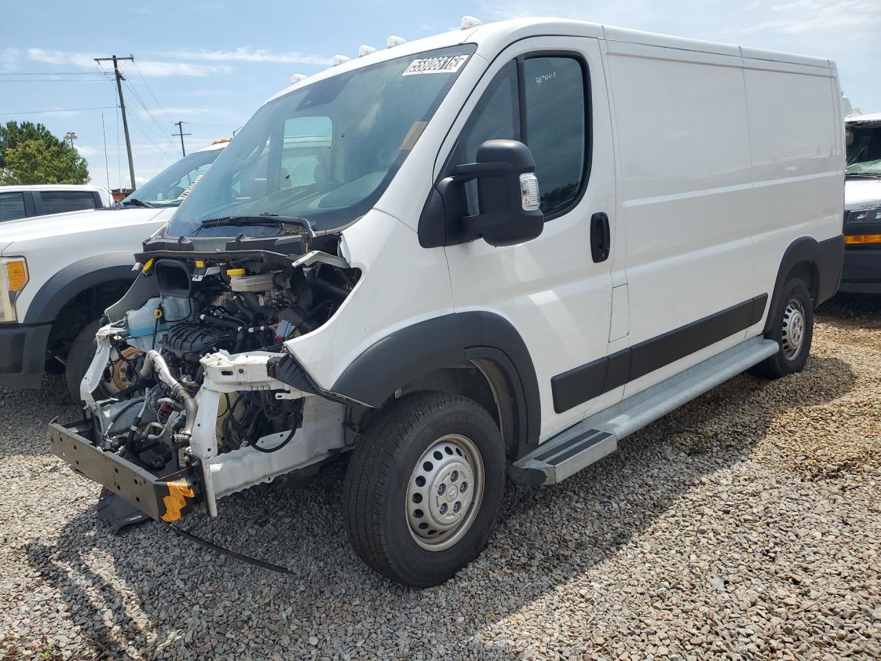 2025 Ram Promaster 2500 2500 Standard White vin: 3C6LRVVG6SE538239 Damage: Front Bumper Reinforcement, Bent, 1 To 2 Inches
