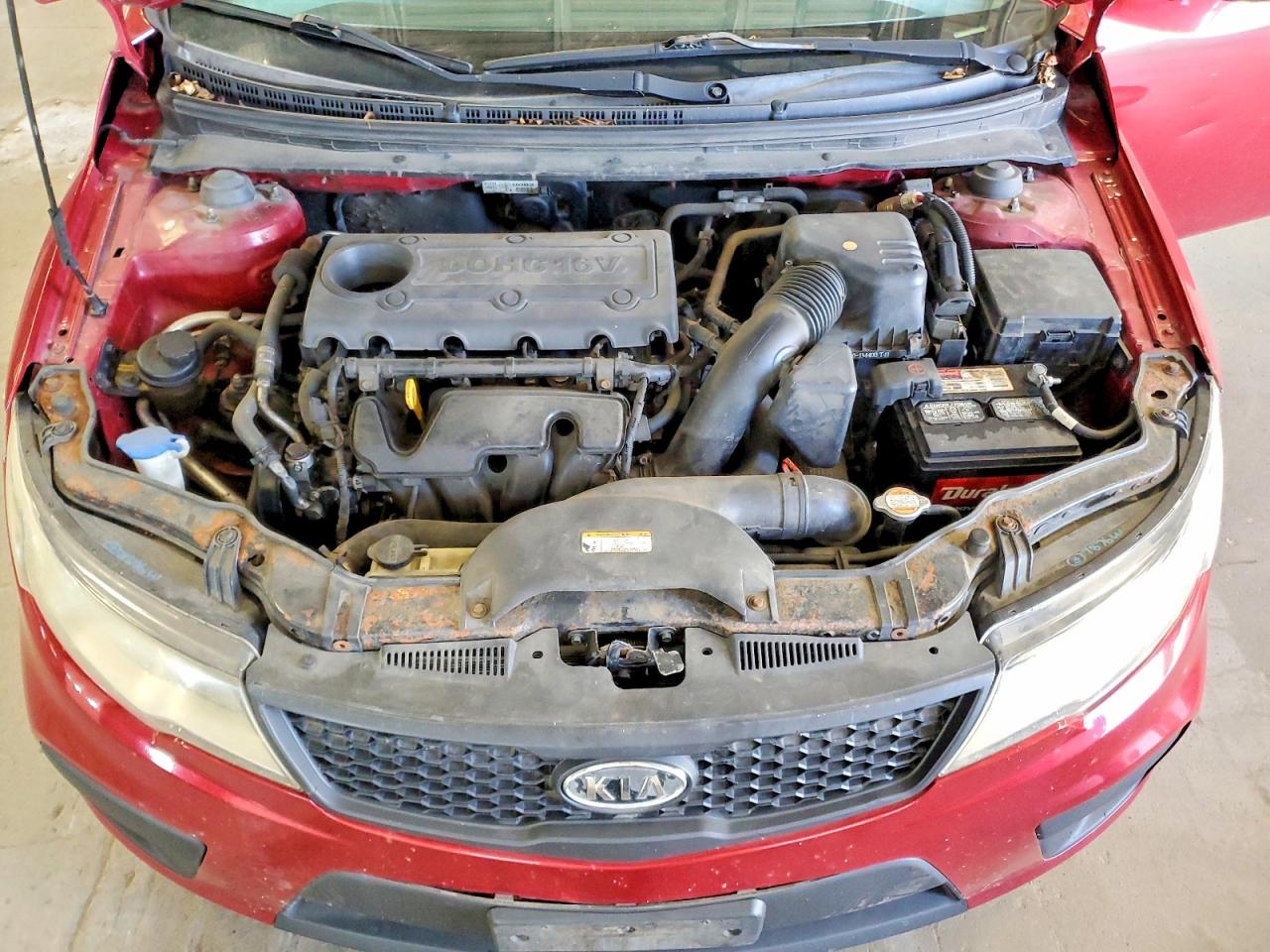 2010 Kia Forte Koup Ex Red vin: KNAFU6A24A5307612