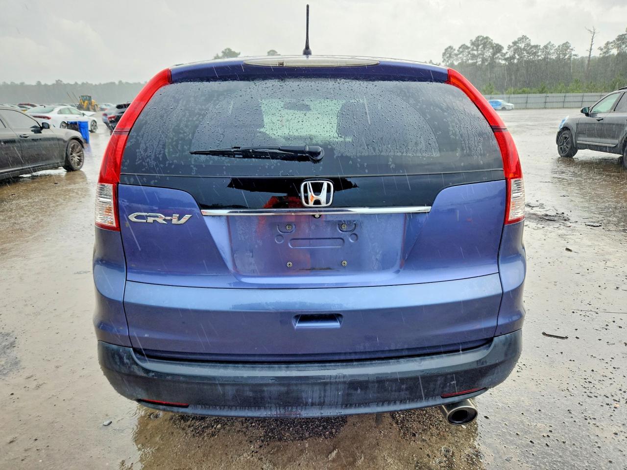 2013 Honda Cr-v Ex Blue vin: 2HKRM3H52DH520240