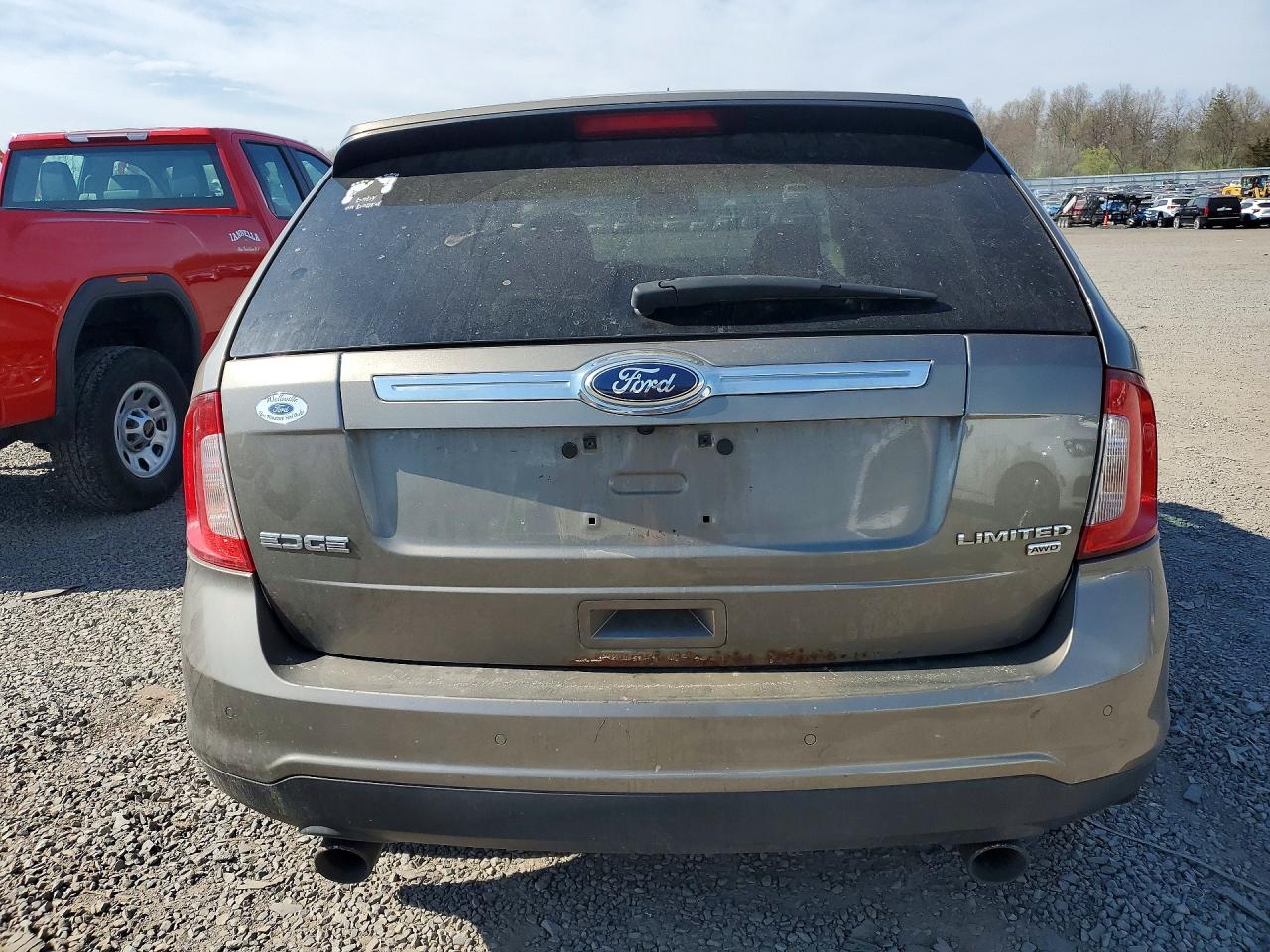 2014 Ford Edge Limited Tan vin: 2FMDK4KC2EBA68098