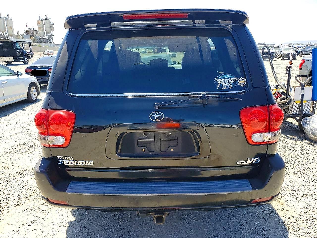 2005 Toyota Sequoia Limited Black vin: 5TDZT38A75S247100
