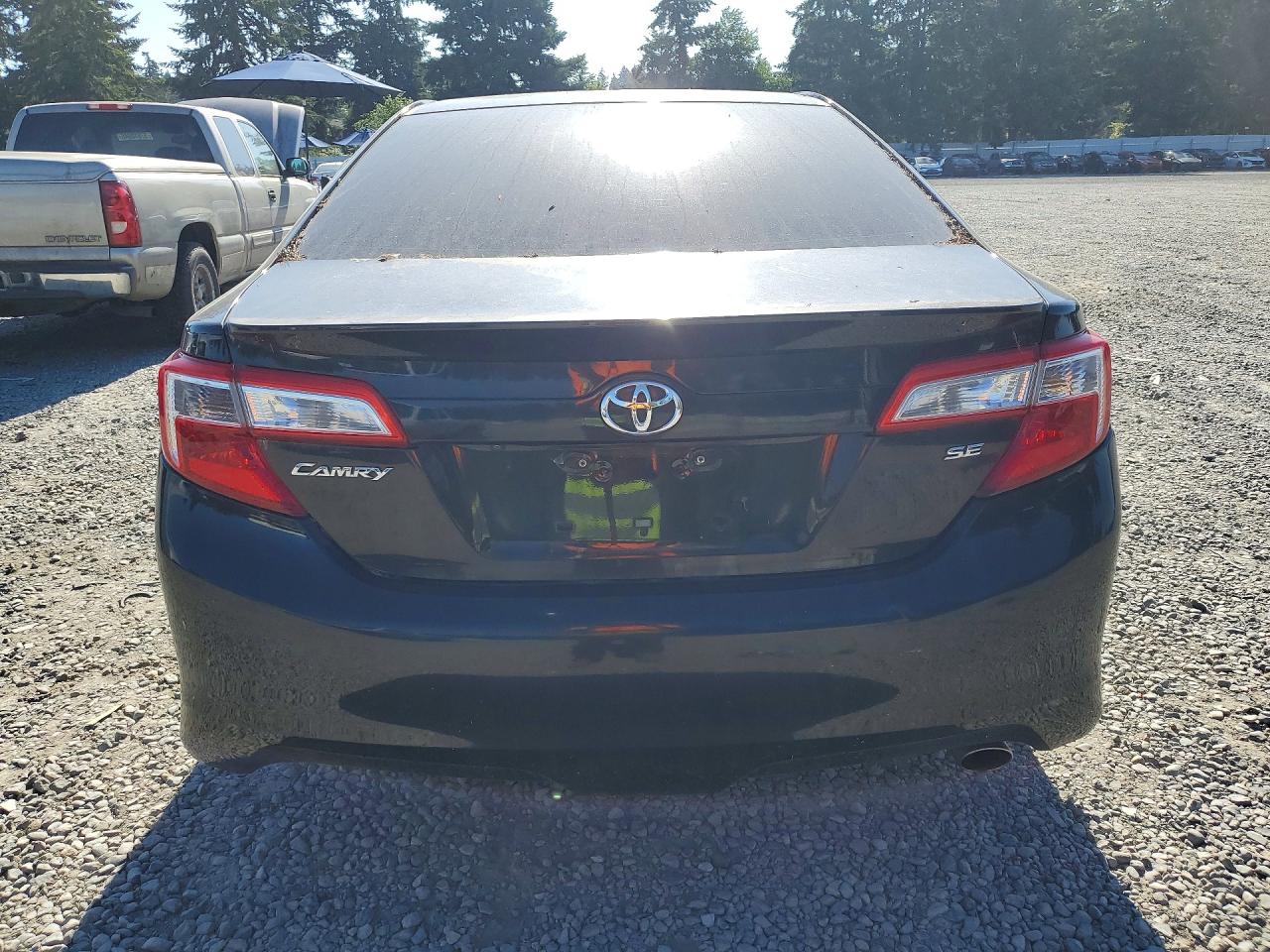 2014 Toyota Camry Se Black vin: 4T1BF1FK7EU412868