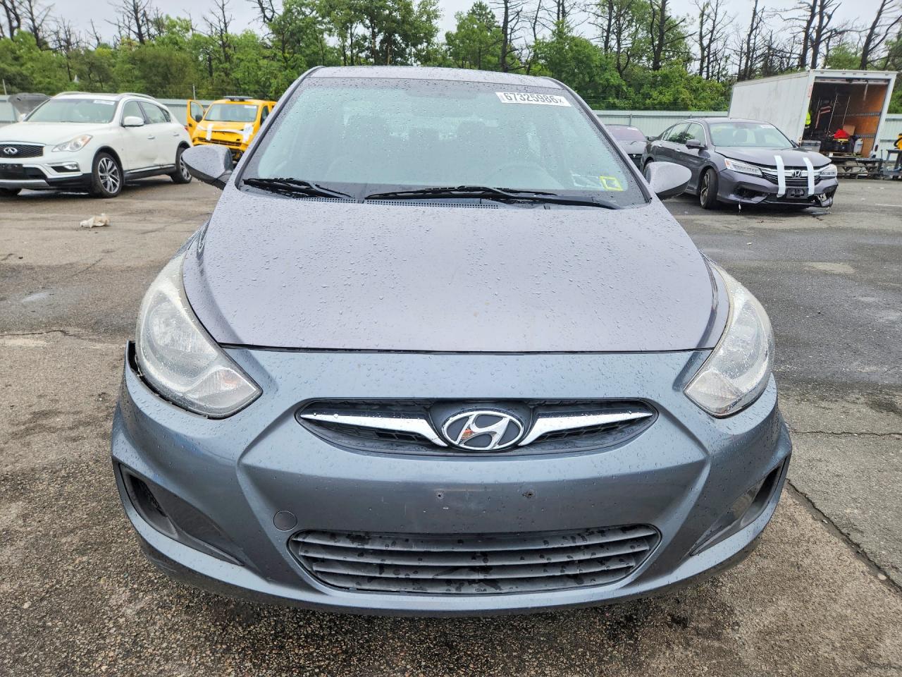 2014 Hyundai Accent Gls Gray vin: KMHCT4AE9EU728787