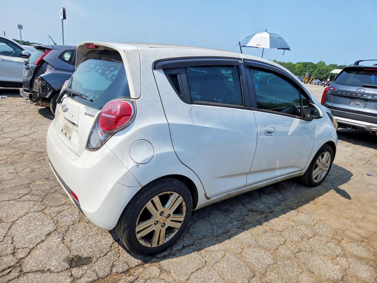 2013 Chevrolet Spark 1lt White vin: KL8CC6S99DC518303