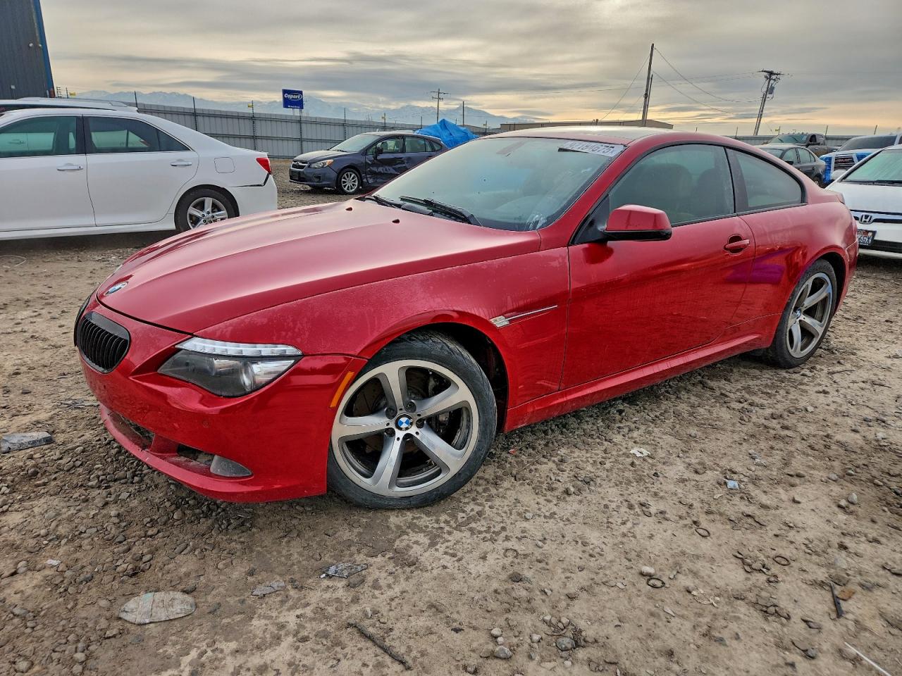 2010 Bmw 650 I Red vin: WBAEA5C50ACV93752