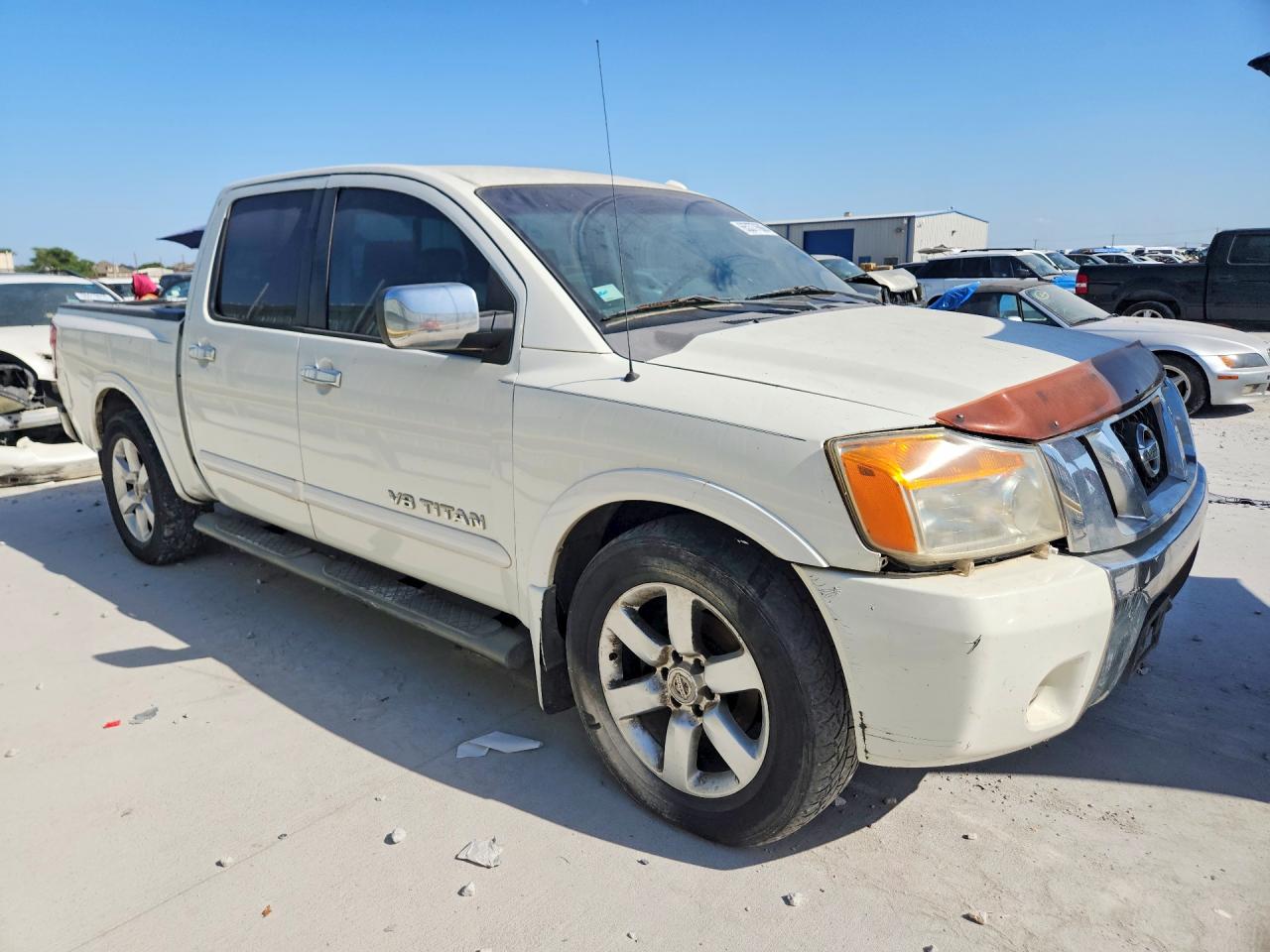 2008 Nissan Titan Xe Ffv White vin: 1N6BA07D08N342073