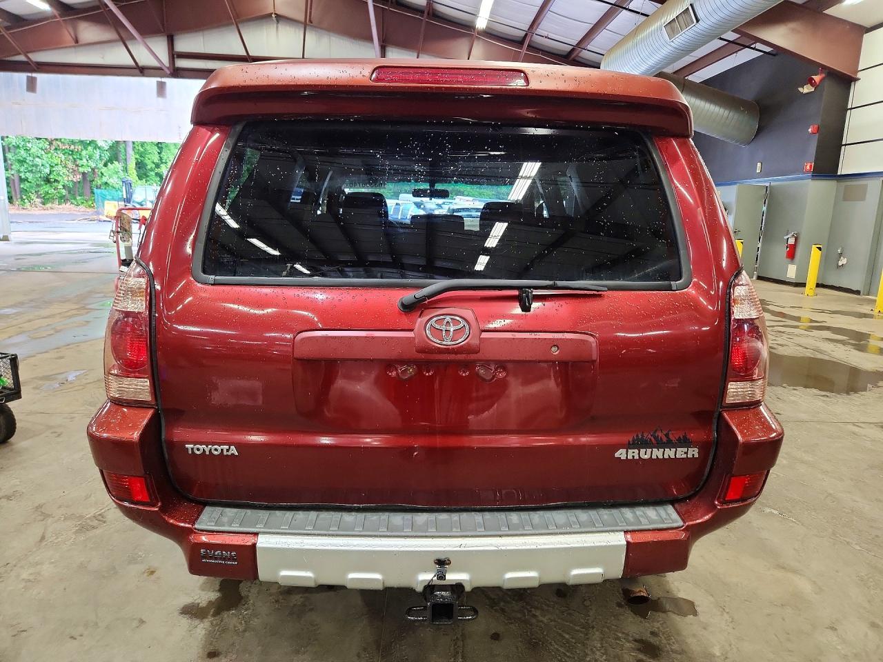 2005 Toyota 4runner Sport Edition Бордовый vin: JTEBU14R558032507