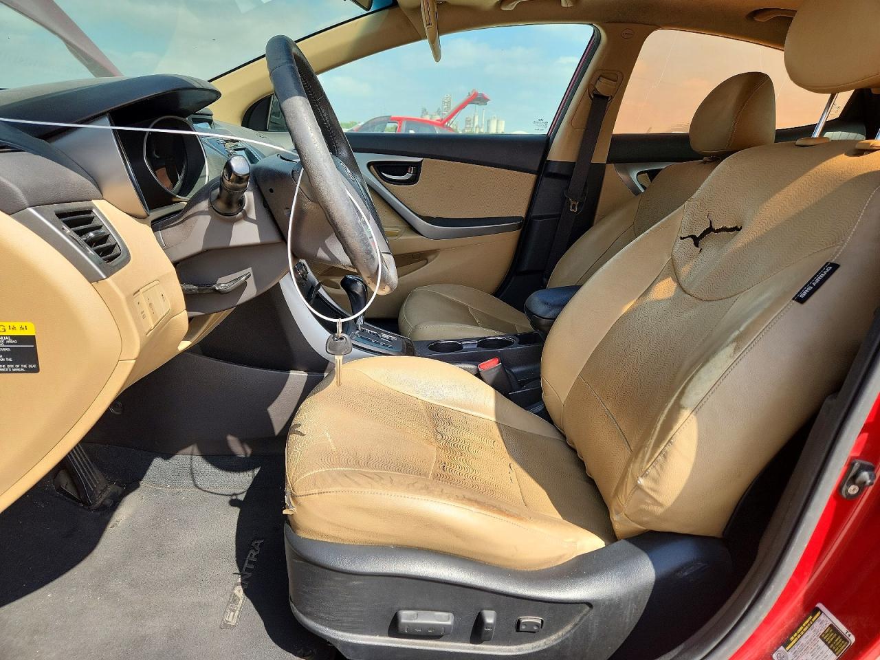 2013 Hyundai Elantra Limited Red vin: KMHDH4AE4DU697694