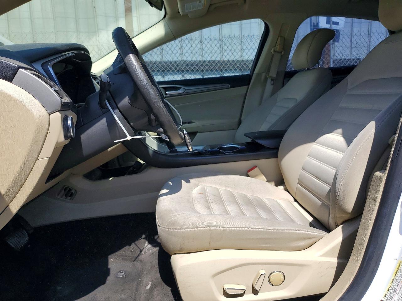 2013 Ford Fusion Se Hybrid White vin: 3FA6P0LU0DR229259