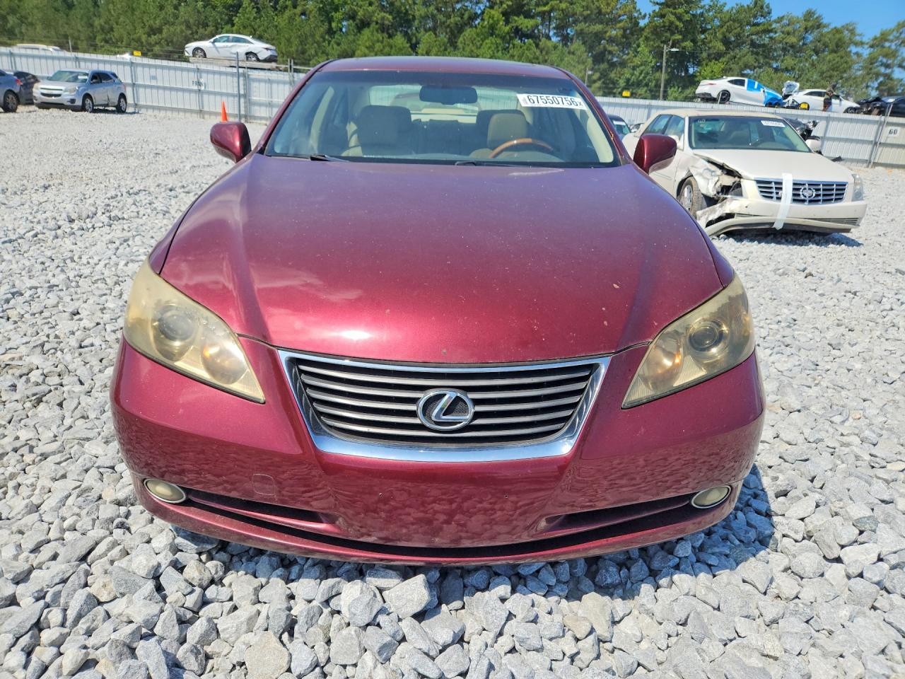2007 Lexus Es 350 Maroon vin: JTHBJ46G772020258