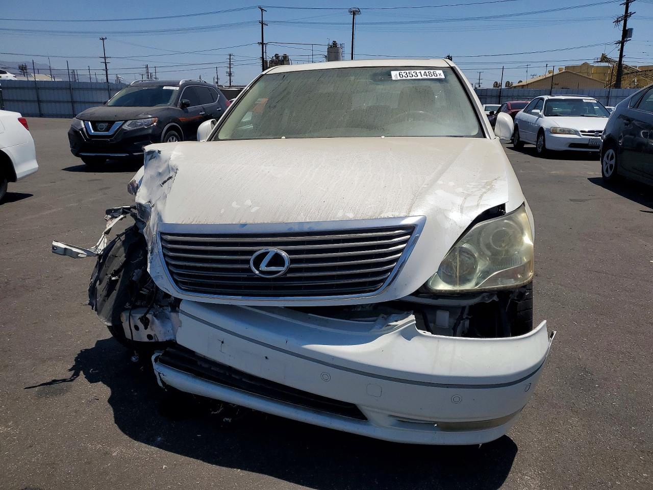2006 Lexus Ls 430 White vin: JTHBN36F565038907
