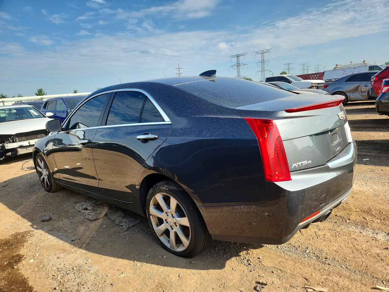 2015 Cadillac Ats Gray vin: 1G6AG5RX3F0122196