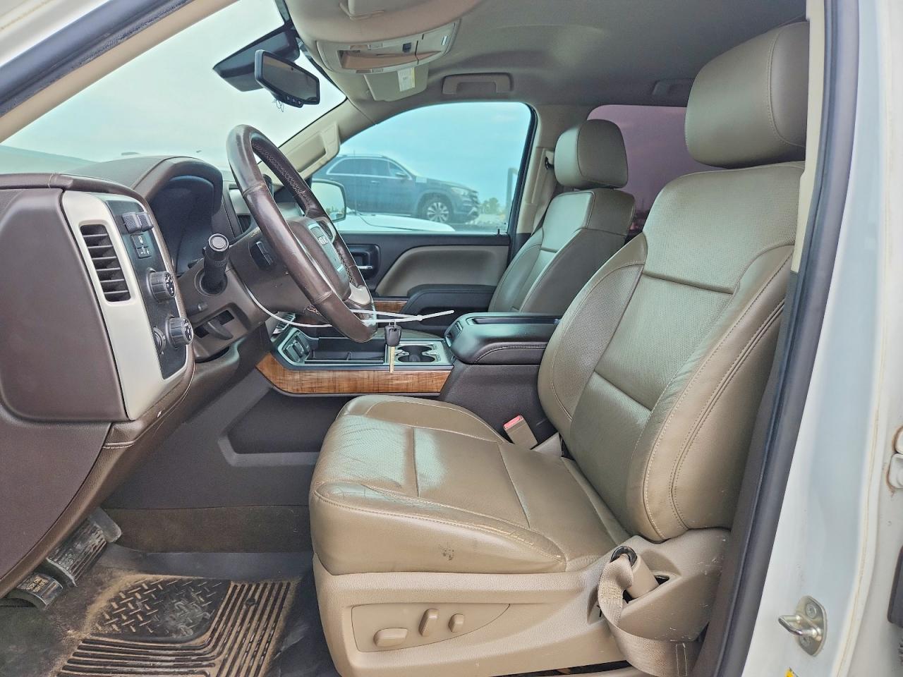 2014 Gmc Sierra K1500 Slt White vin: 3GTU2VEC1EG187036