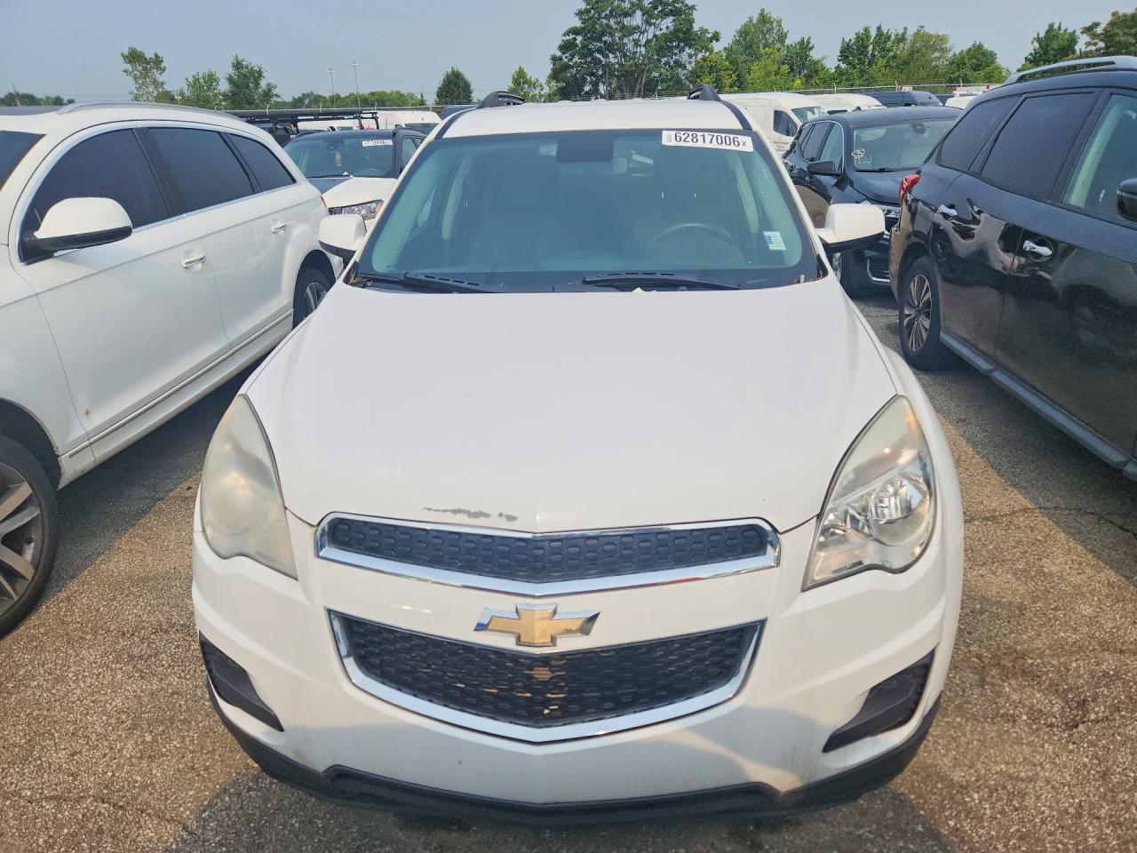 2013 Chevrolet Equinox Lt White vin: 2GNALDEK1D6352473