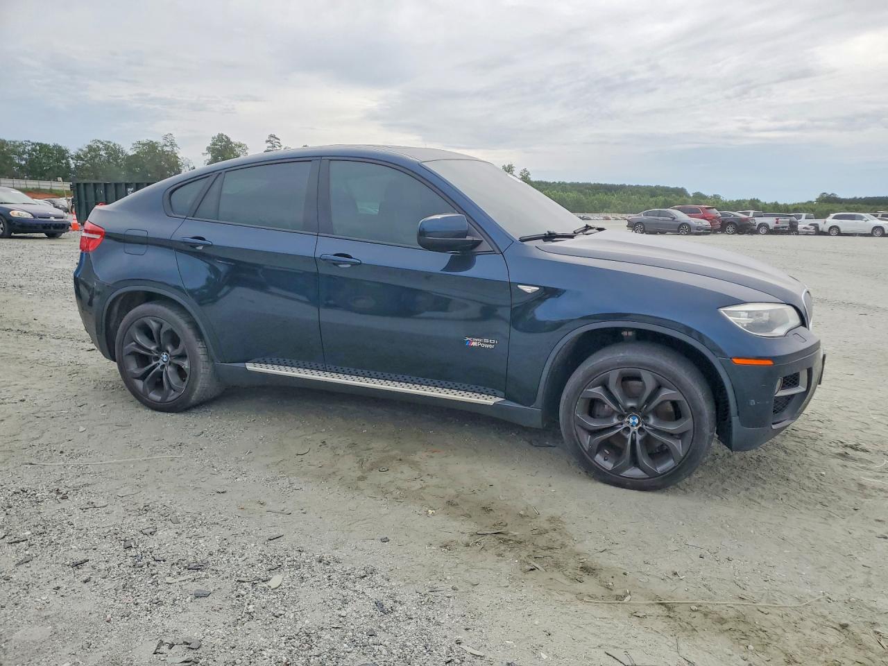 2014 Bmw X6 Xdrive50i Blue vin: 5UXFG8C58EL592800
