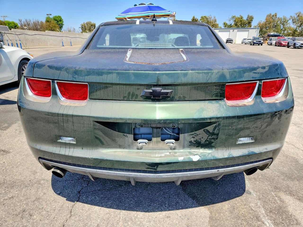 2011 Chevrolet Camaro Ls Green vin: 2G1FA1ED0B9124425