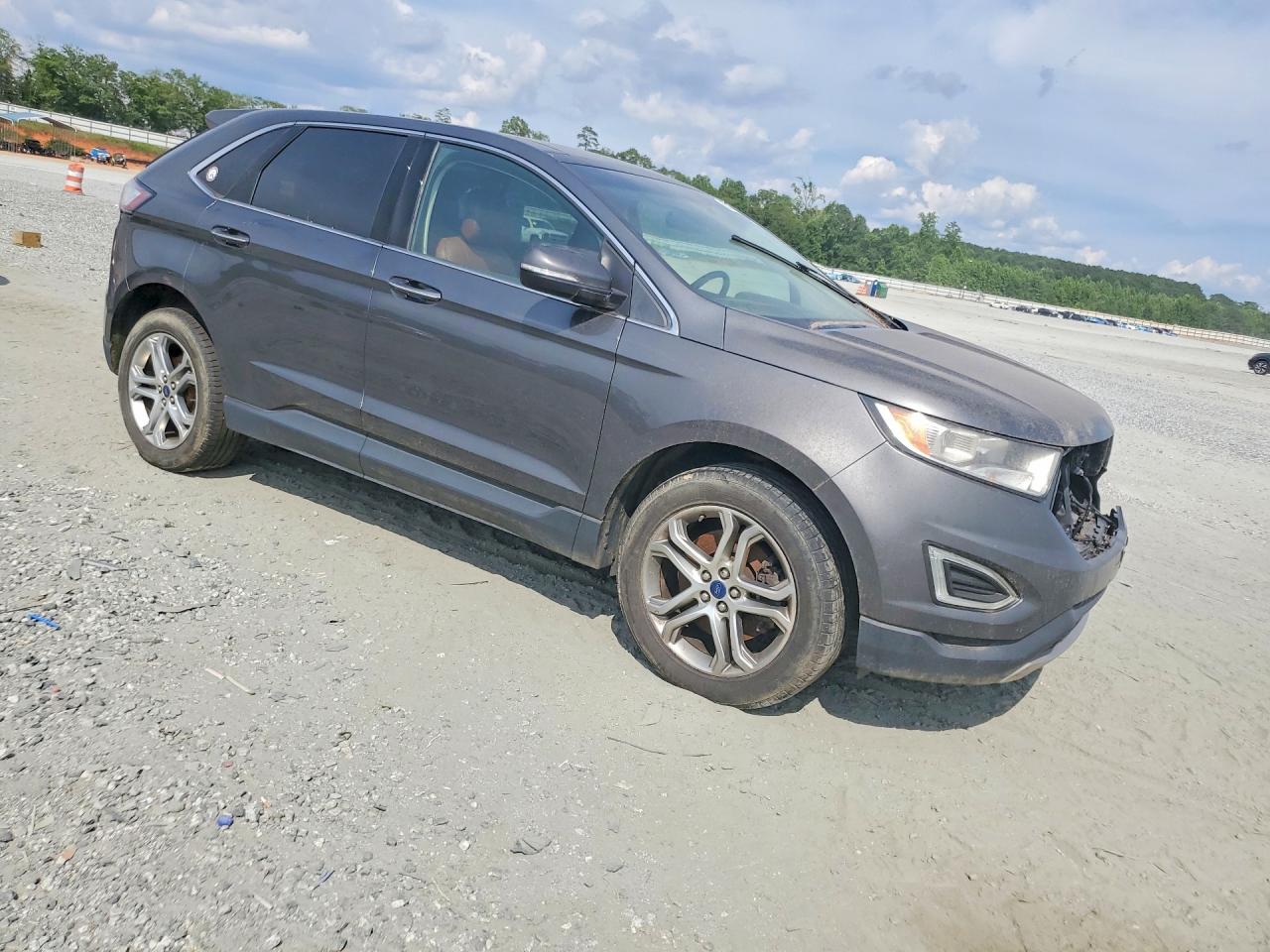 2017 Ford Edge Titanium Gray vin: 2FMPK4K92HBB12056