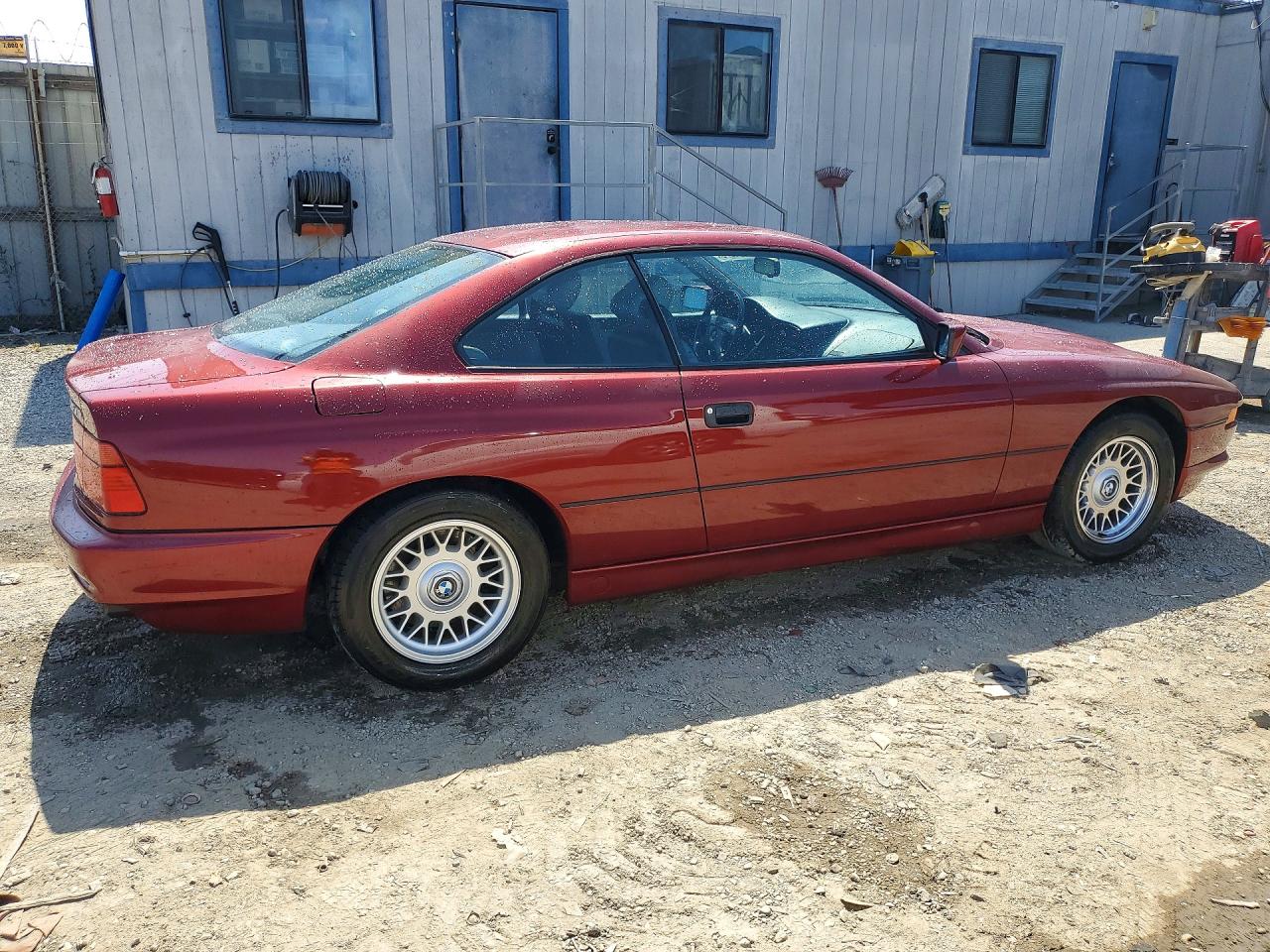 1991 Bmw 850 I Automatic Burgundy vin: WBAEG2310MCB72020