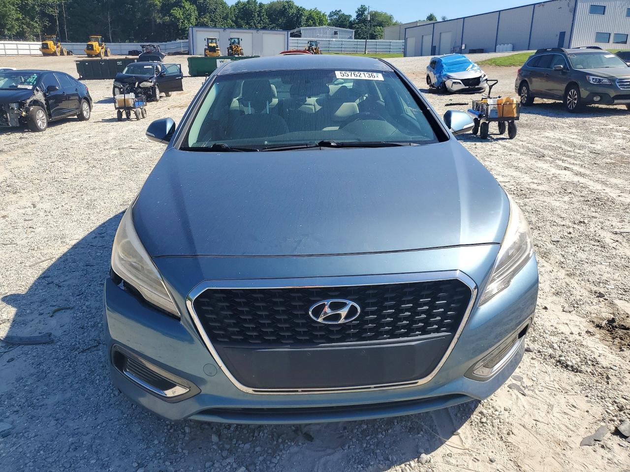 2016 Hyundai Sonata Hybrid Se Бирюзовый vin: KMHE24L16GA040613