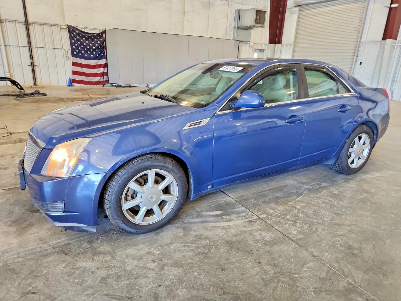 2009 Cadillac Cts Blue vin: 1G6DG577X90166300