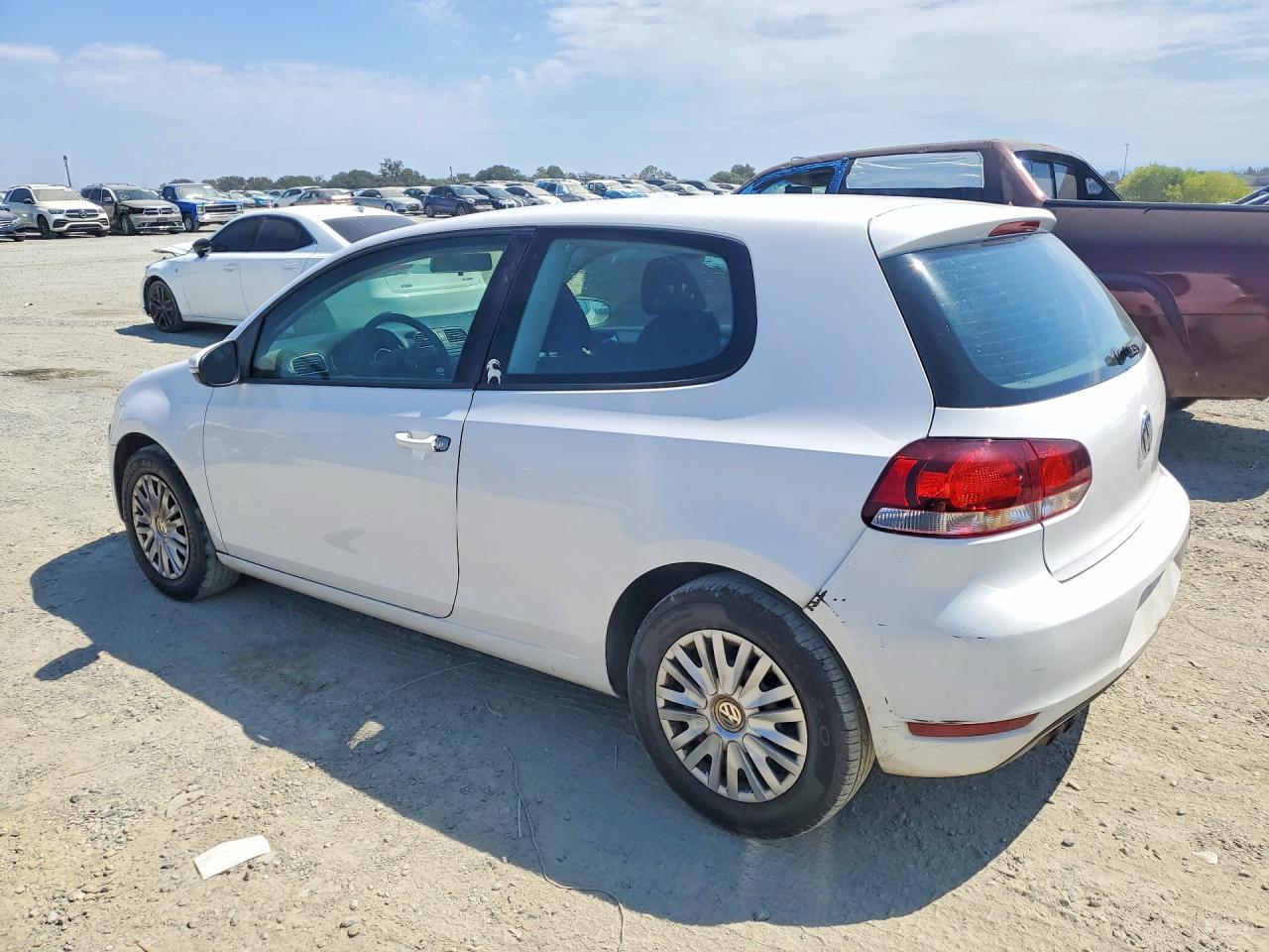 2010 Volkswagen Golf White vin: WVWBA7AJ9AW125681