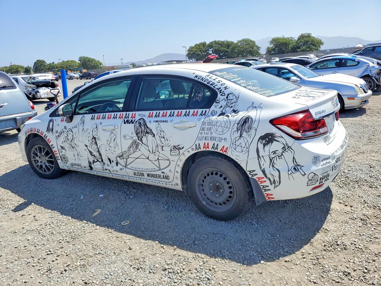 2015 Honda Civic Lx Белый vin: 2HGFB2F5XFH558513