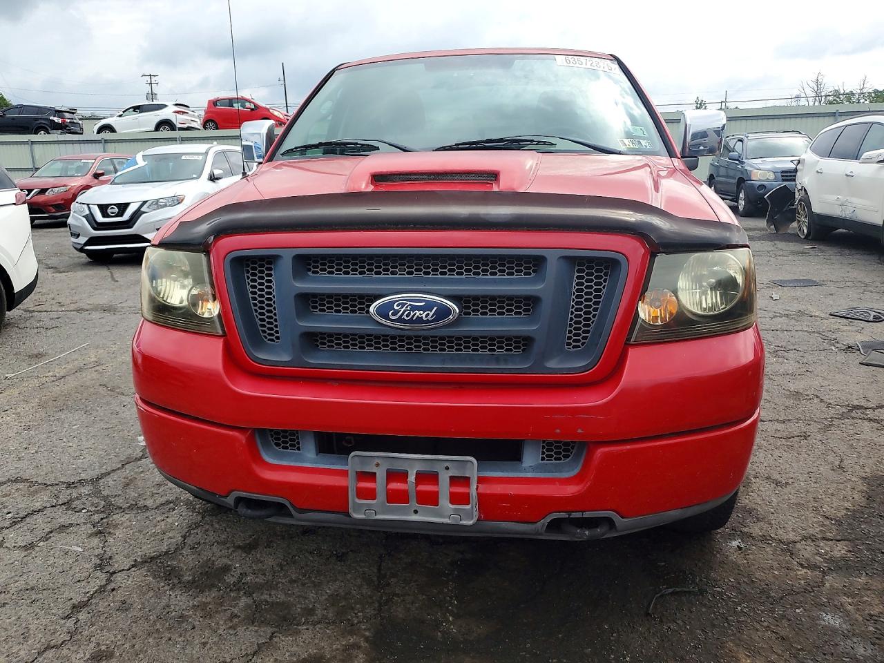 2004 Ford F150 Lariat Red vin: 1FTRF04W14KB28598