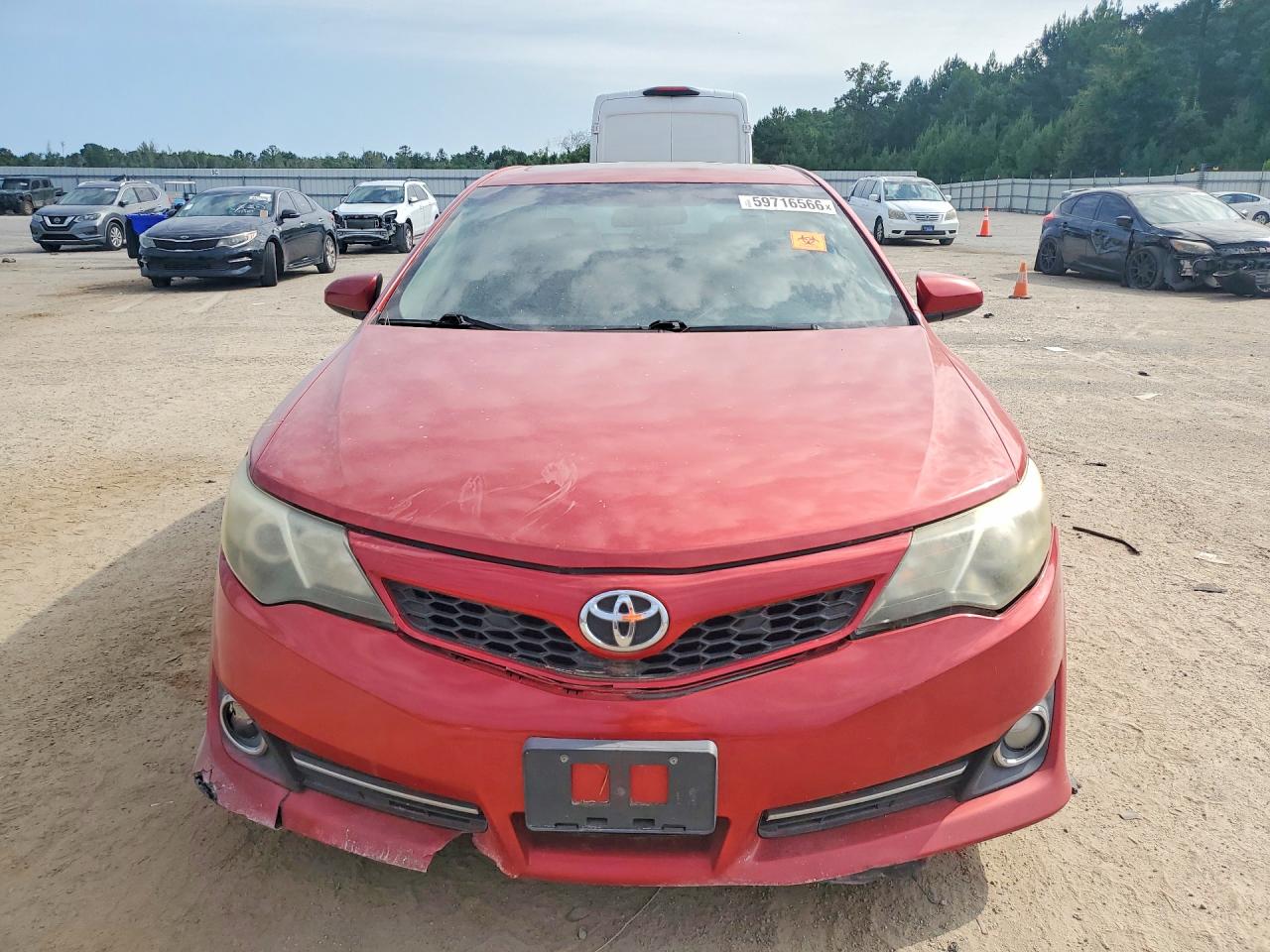 2012 Toyota Camry Se Red vin: 4T1BF1FK9CU569685